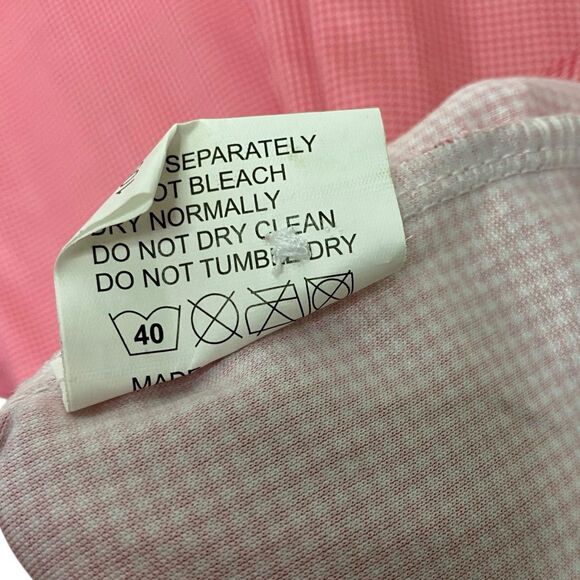 Collars & Co Polo Shirt Mens L Red Houndstooth Golf Preppy Dress Collar NWT - Picture 9 of 10